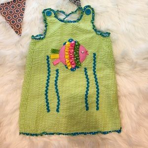 Bonnie Jean Fish Seersucker Dress Toddler Girls